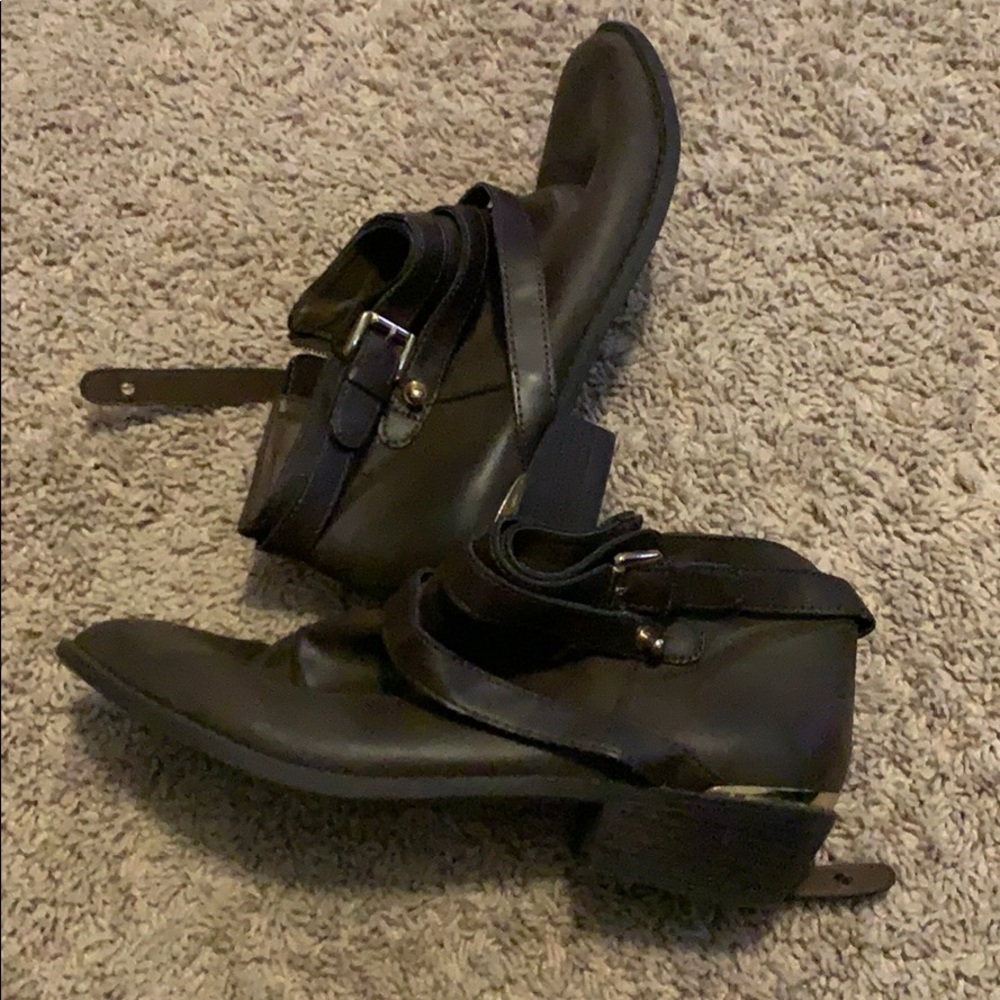 Brown booties